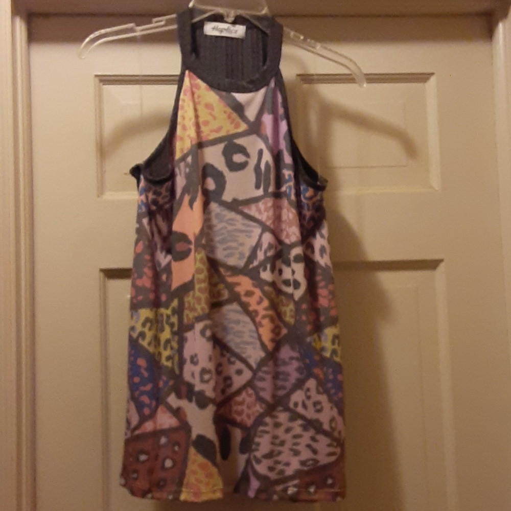Cute animal print rocker tank